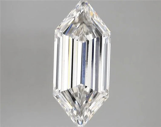 2.84ct Hexagonal Lab Grown Diamond (Colour F, Clarity VVS2, IGI Certified)