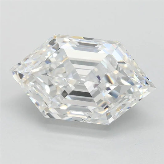 2.86ct Hexagonal Lab Grown Diamond (Colour D, Clarity VVS1, IGI Certified)
