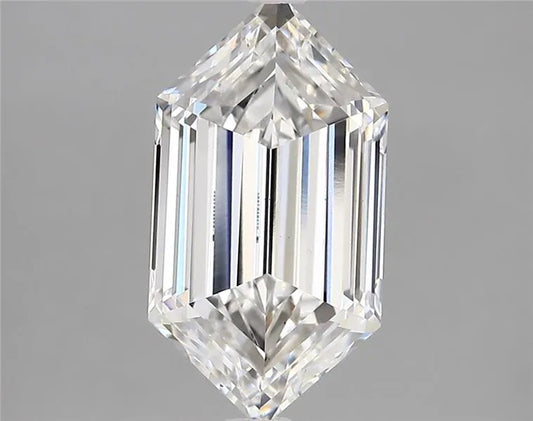 2.87ct Hexagonal Lab Grown Diamond (Colour E, Clarity VS1, IGI Certified)