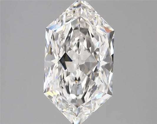 2.87ct Hexagonal Lab Grown Diamond (Colour E, Clarity VVS2, IGI Certified)