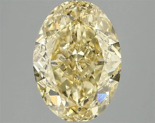 2.87ct Oval Lab Grown Diamond (Colour Fancy Vivid Yellow, Clarity VS1, IGI Certified)