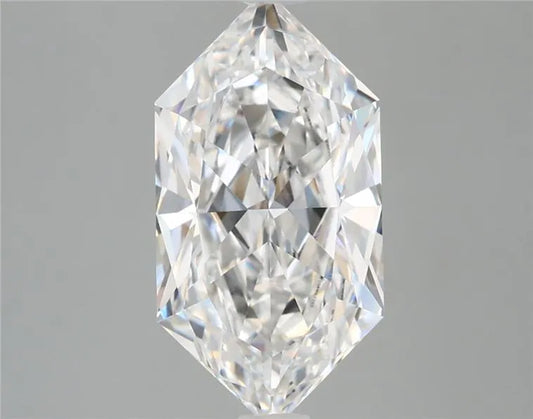 2.91ct Hexagonal Lab Grown Diamond (Colour E, Clarity VVS2, IGI Certified)