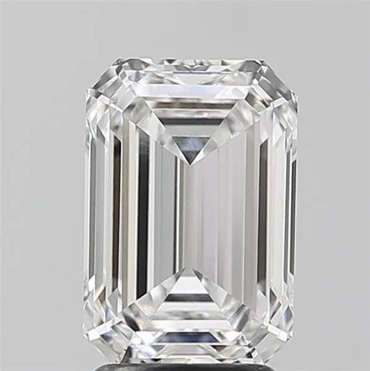 2.92ct Emerald Lab Grown Diamond (Colour D, Clarity VVS2, IGI Certified)