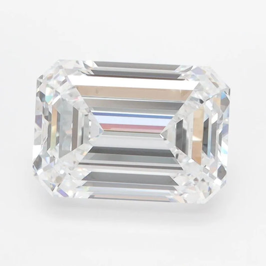 2.93ct Emerald Lab Grown Diamond (Colour D, Clarity VVS1, IGI Certified)