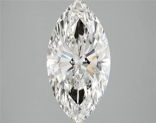 2.93ct Marquise Lab Grown Diamond (Colour G, Clarity VVS2, IGI Certified)