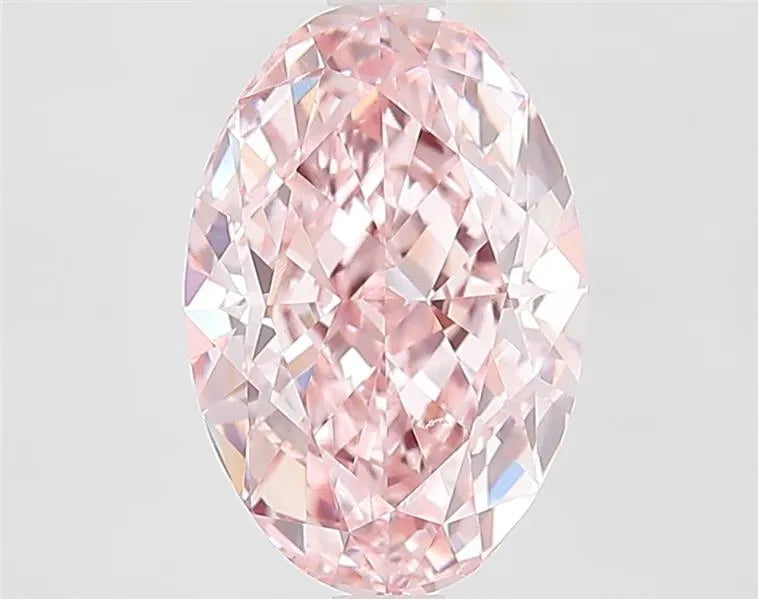 2.93ct Oval Lab Grown Diamond (Colour Fancy Intense Pink, Clarity VS1, IGI Certified)
