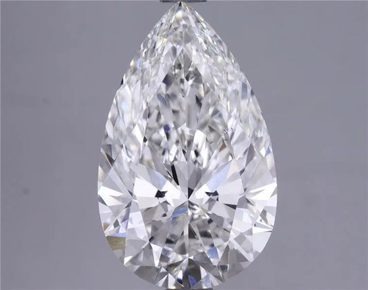 2.95ct Pear Lab Grown Diamond (Colour G, Clarity VS2, Cut ID, IGI Certified)