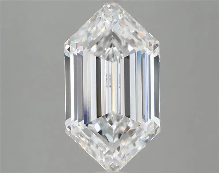 2.96ct Hexagonal Lab Grown Diamond (Colour D, Clarity VVS2, IGI Certified)