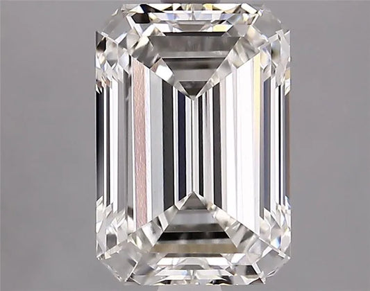 2.98ct Emerald Lab Grown Diamond (Colour F, Clarity VVS2, IGI Certified)