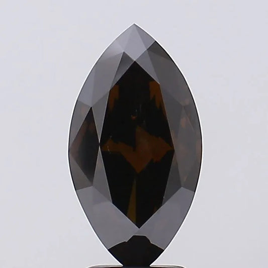 2.99ct Marquise Lab Grown Diamond (Colour Fancy Deep Brown, Clarity VS2, IGI Certified)