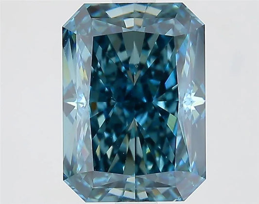 2.67ct Radiant Lab Grown Diamond (Colour Fancy Deep Blue, Clarity VS1, IGI Certified)