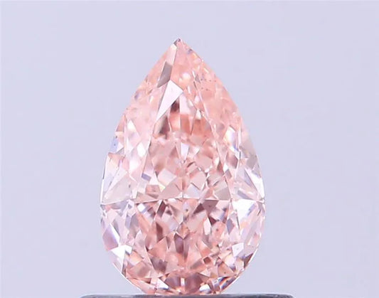 0.55ct Pear Lab Grown Diamond (Colour Fancy Intense Pink, Clarity VS1, IGI Certified)