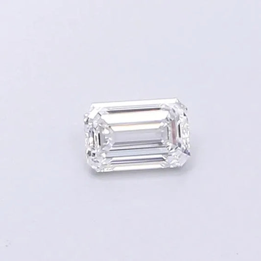0.22ct Emerald Lab Grown Diamond (Colour D, Clarity VVS2, IGI Certified)
