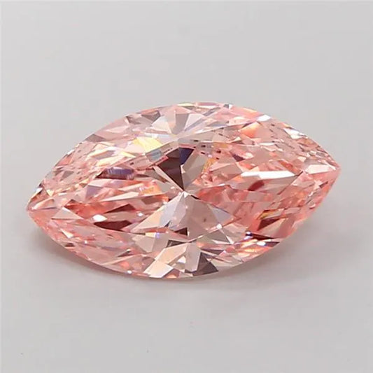 4.01ct Marquise Lab Grown Diamond (Colour Fancy Intense Pink, Clarity VS1, IGI Certified)
