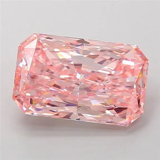 5.52ct Radiant Lab Grown Diamond (Colour Fancy Vivid Pink, Clarity VS1, IGI Certified)