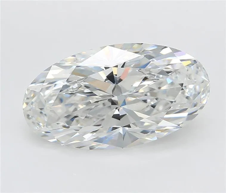 4.55ct Oval Lab Grown Diamond (Colour E, Clarity VVS2, IGI Certified)