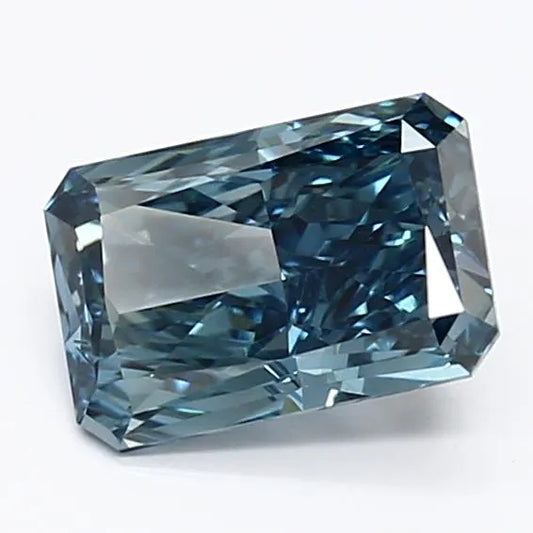 1.04ct Radiant Lab Grown Diamond (Colour Fancy Vivid Blue, Clarity VVS2, IGI Certified)