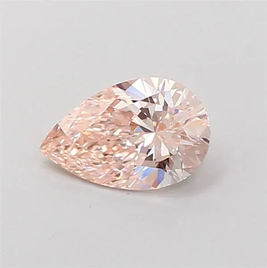 1.02ct Pear Lab Grown Diamond (Colour Light Brown Pink, Clarity VVS2, IGI Certified)