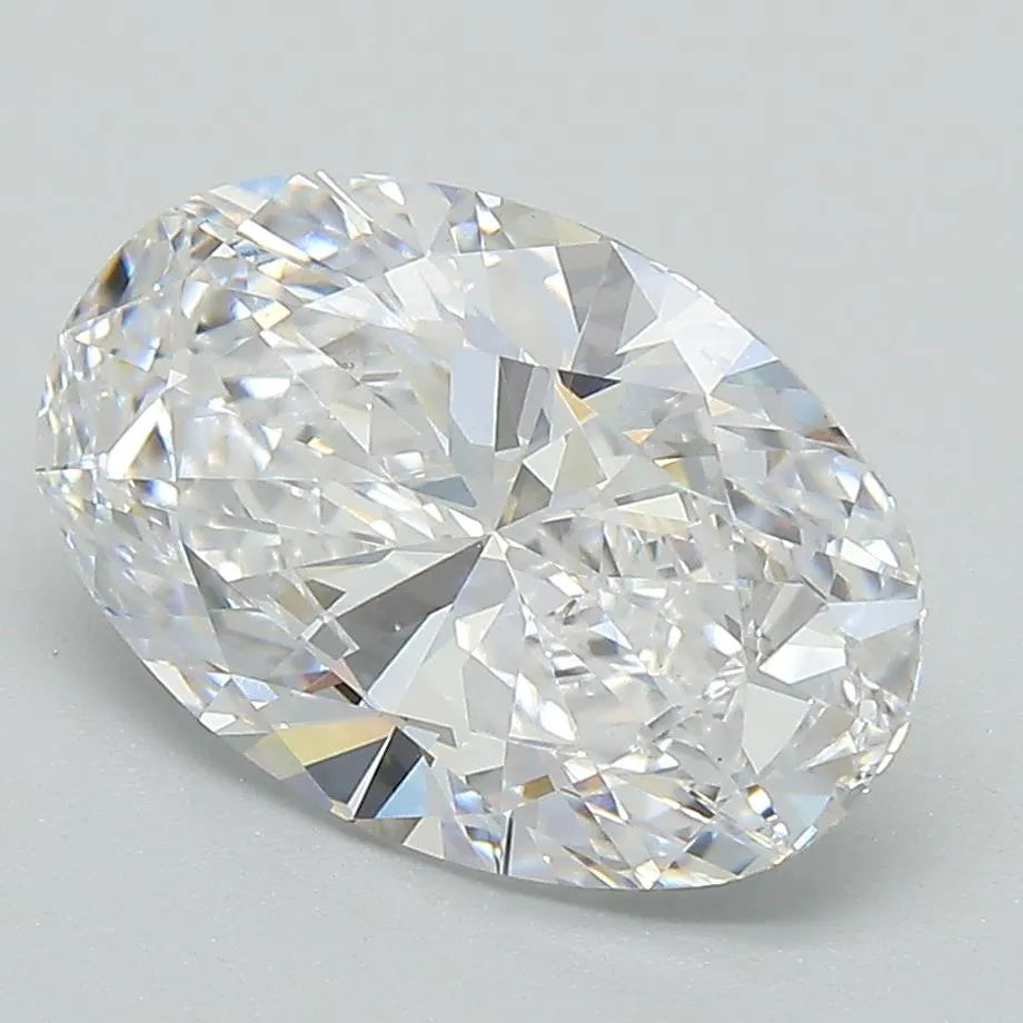 3.02ct Oval Lab Grown Diamond (Colour D, Clarity VVS2, IGI Certified)