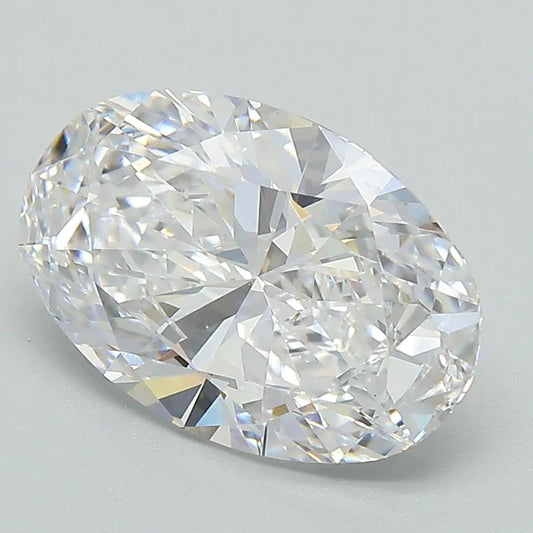 3.02ct Oval Lab Grown Diamond (Colour D, Clarity VVS2, IGI Certified)