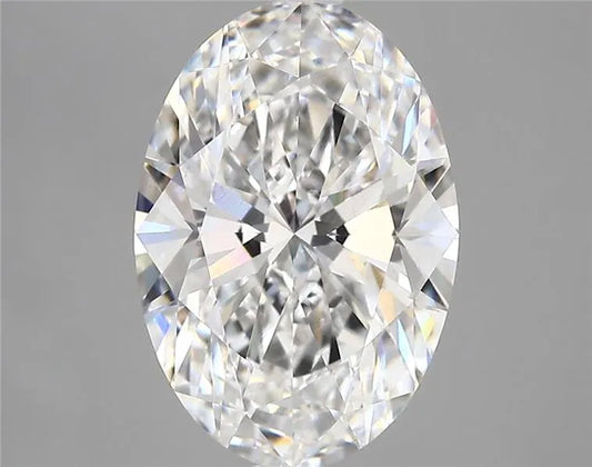 4.00ct Oval Lab Grown Diamond (Colour E, Clarity VVS2, IGI Certified)