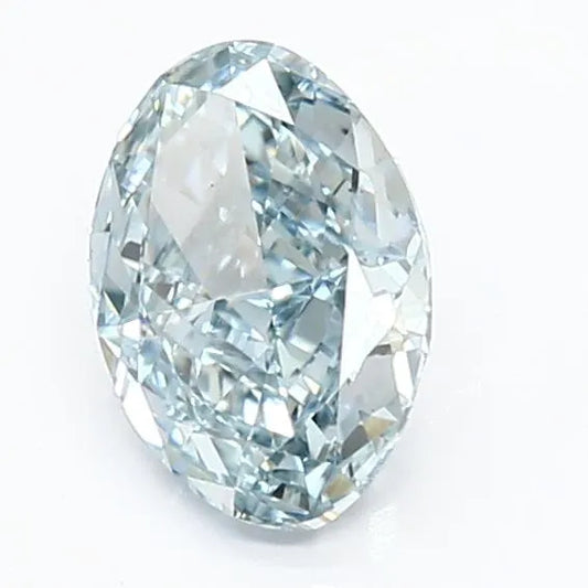 1.29ct Oval Lab Grown Diamond (Colour Fancy Intense Green Blue, Clarity VS1, IGI Certified)