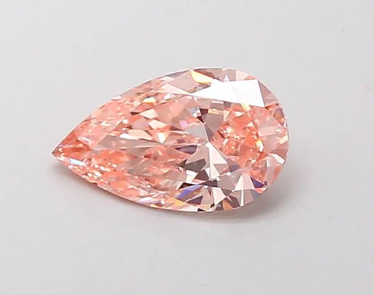 1.00ct Pear Lab Grown Diamond (Colour Fancy Intense Pink, Clarity VVS2, IGI Certified)