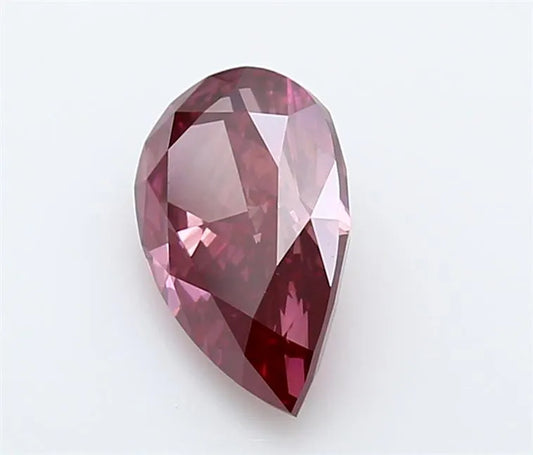 1.53ct Pear Lab Grown Diamond (Colour Fancy Deep Pink, Clarity VS2, IGI Certified)