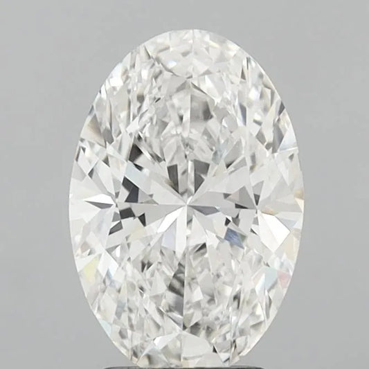 2.58ct Oval Lab Grown Diamond (Colour F, Clarity VVS2, IGI Certified)