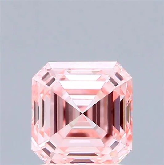 1.52ct Asscher Lab Grown Diamond (Colour Fancy Intense Pink, Clarity VVS2, IGI Certified)