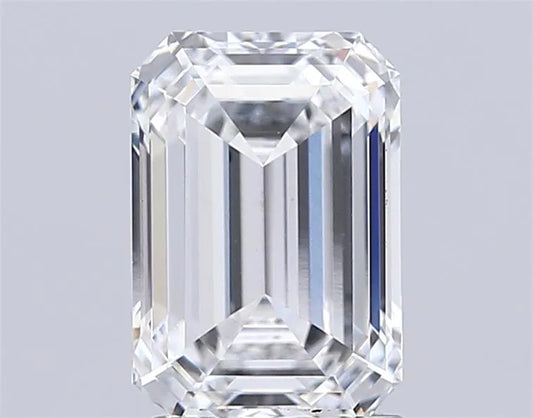 2.13ct Emerald Lab Grown Diamond (Colour D, Clarity VVS2, IGI Certified)