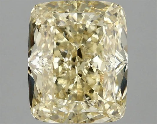 3.07ct Cushion modified Lab Grown Diamond (Colour Fancy Vivid Yellow, Clarity VVS2, IGI Certified)