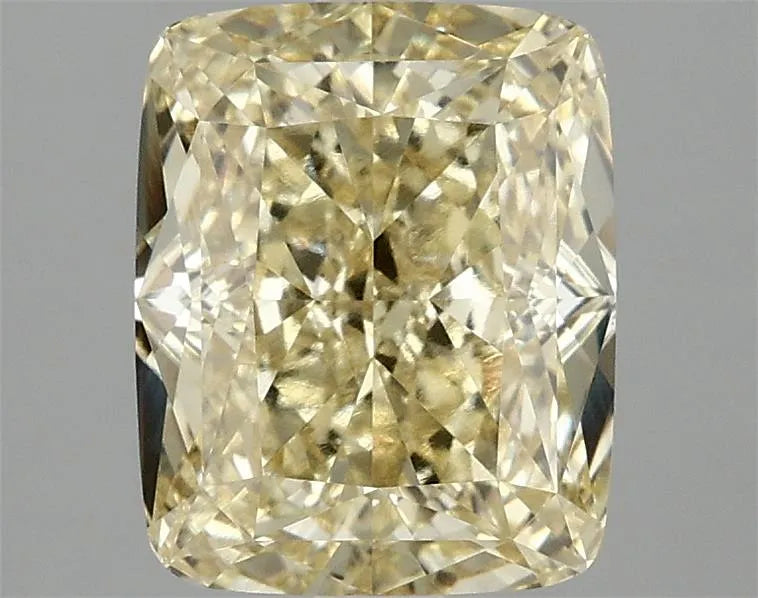 3.07ct Cushion modified Lab Grown Diamond (Colour Fancy Vivid Yellow, Clarity VVS2, IGI Certified)