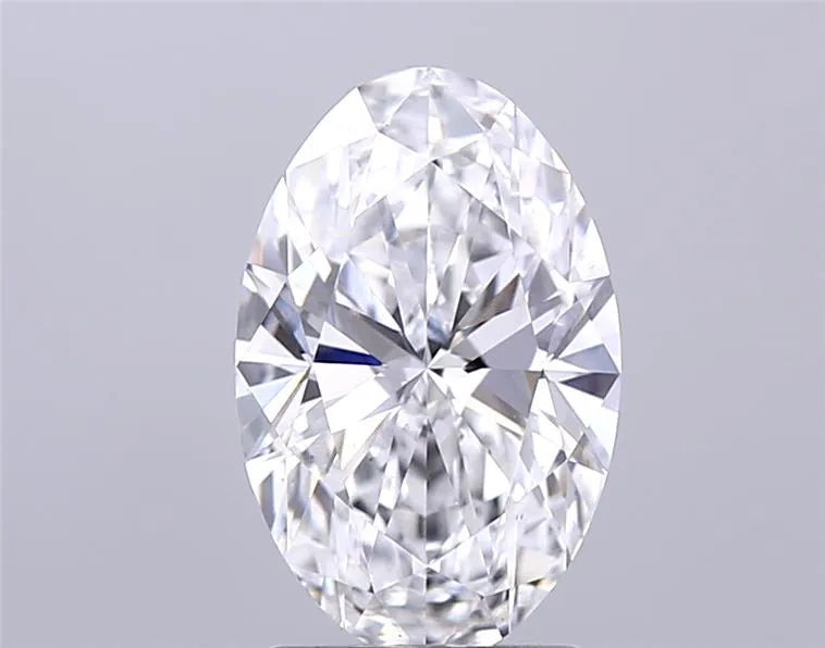 2.16ct Oval Lab Grown Diamond (Colour D, Clarity VS2, IGI Certified)