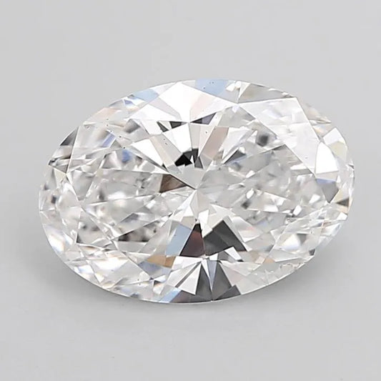 2.50ct Oval Lab Grown Diamond (Colour D, Clarity VS2, IGI Certified)