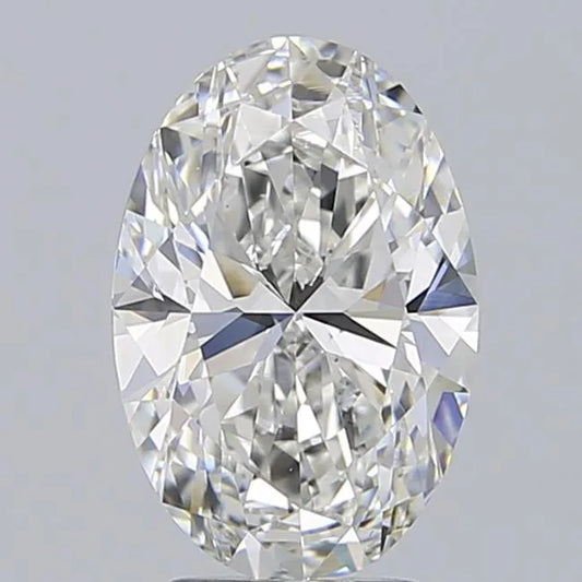 3.00ct Oval Lab Grown Diamond (Colour F, Clarity VS2, IGI Certified)