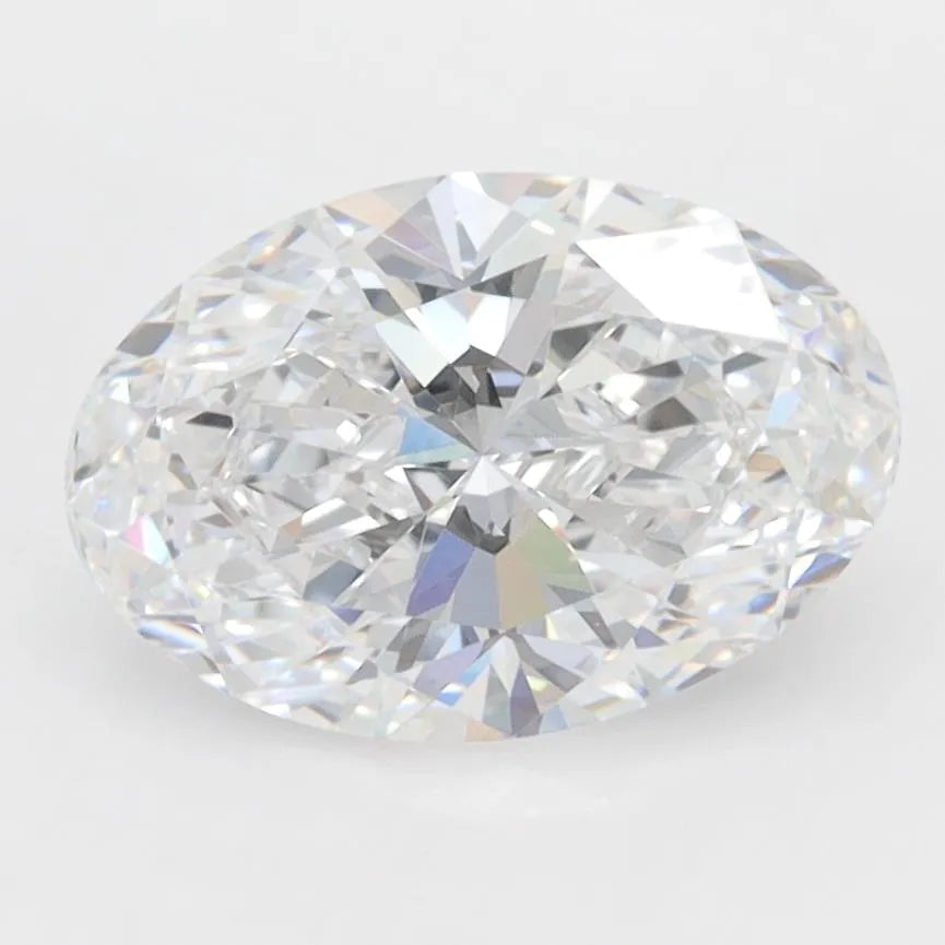 2.10ct Oval Lab Grown Diamond (Colour D, Clarity VVS1, IGI Certified)