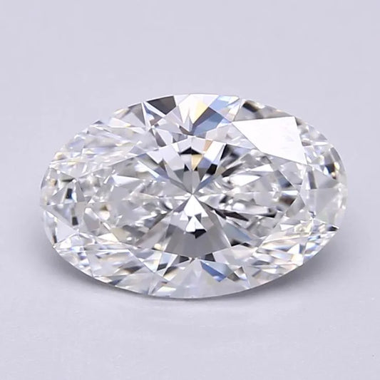 2.37ct Oval Lab Grown Diamond (Colour D, Clarity VS1, IGI Certified)