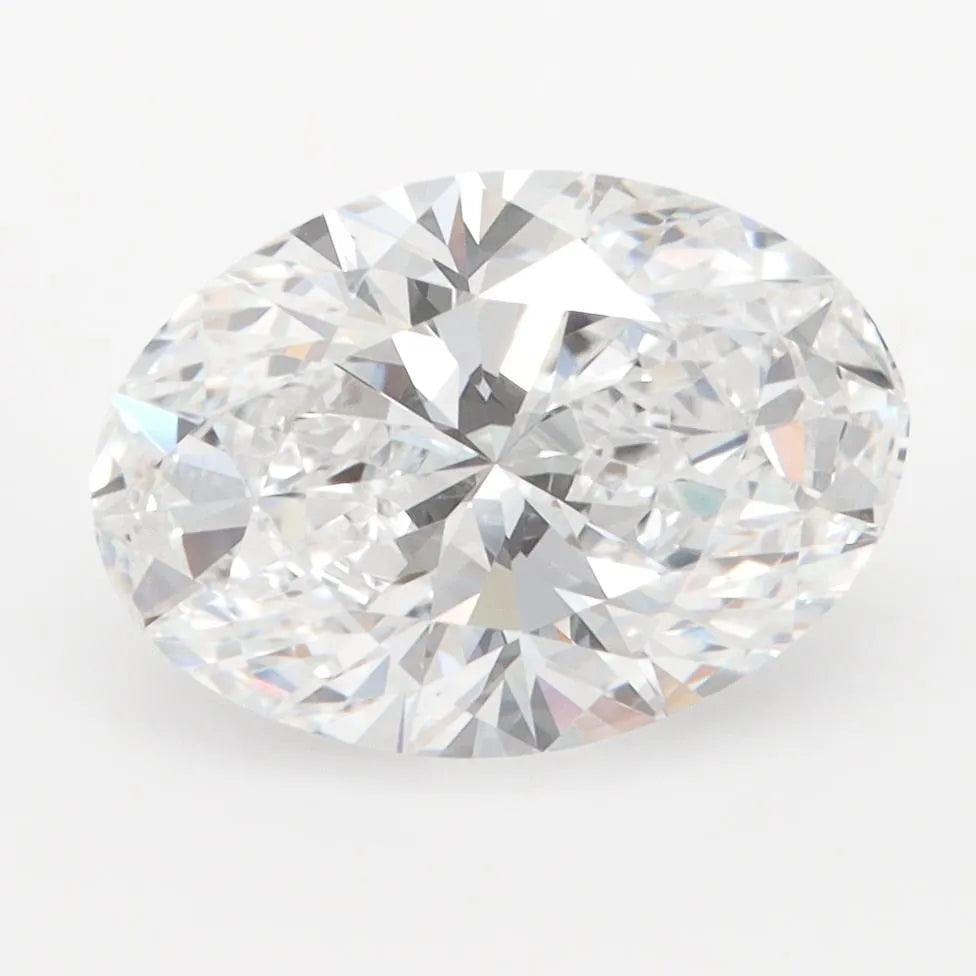 3.00ct Oval Lab Grown Diamond (Colour D, Clarity VVS1, IGI Certified)