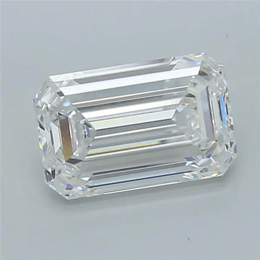 3.02ct Emerald Lab Grown Diamond (Colour D, Clarity VVS2, IGI Certified)