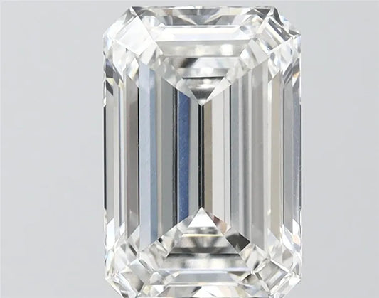 3.00ct Emerald Lab Grown Diamond (Colour F, Clarity VVS2, IGI Certified)