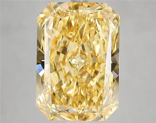 6.03ct Radiant Lab Grown Diamond (Colour Fancy Vivid Yellow, Clarity VS1, IGI Certified)