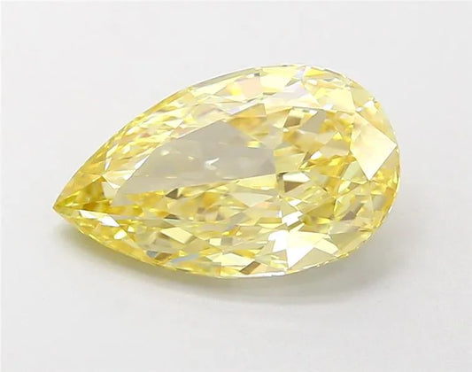 1.64ct Pear Lab Grown Diamond (Colour Fancy Intense Yellow, Clarity VVS2, IGI Certified)