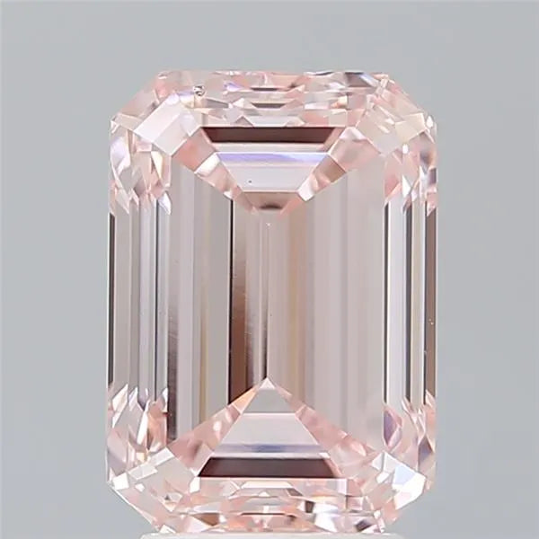 4.03ct Emerald Lab Grown Diamond (Colour Fancy Vivid Pink, Clarity VVS2, IGI Certified)