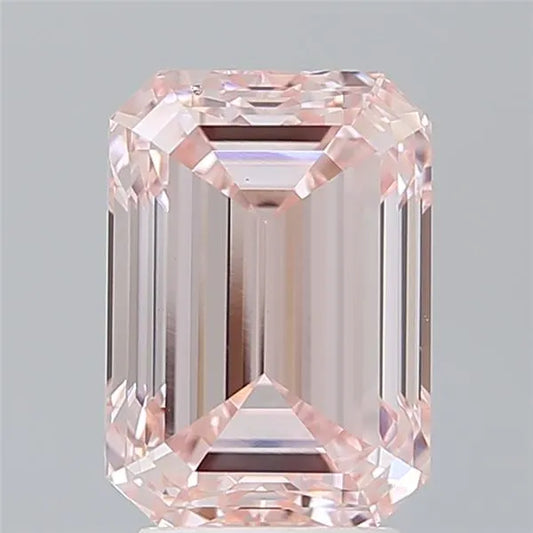 4.03ct Emerald Lab Grown Diamond (Colour Fancy Vivid Pink, Clarity VVS2, IGI Certified)