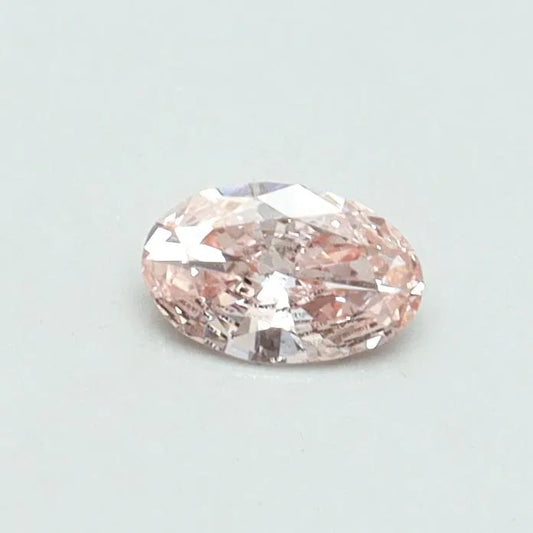 0.18ct Oval Lab Grown Diamond (Colour Fancy Intense Pink, Clarity SI1, IGI Certified)