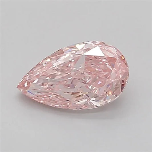 1.02ct Pear Lab Grown Diamond (Colour Fancy Vivid Pink, Clarity VVS2, IGI Certified)