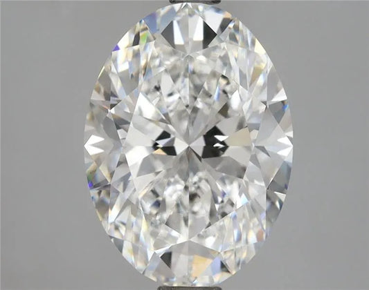 4.04ct Oval Lab Grown Diamond (Colour F, Clarity VVS2, IGI Certified)