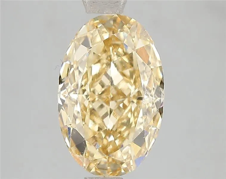 3.05ct Oval Lab Grown Diamond (Colour Fancy Intense Yellow, Clarity VVS2, IGI Certified)