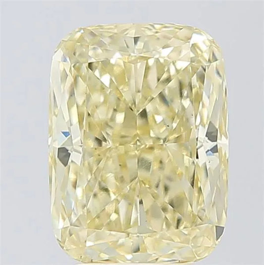 3.57ct Cushion modified Lab Grown Diamond (Colour Fancy Yellow, Clarity VS2, IGI Certified)